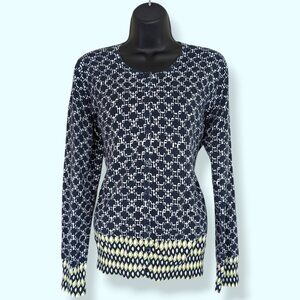 Jones New York Blue & Green Cardigan